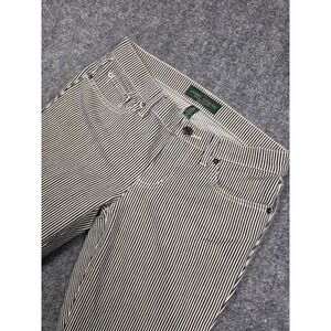 Lauren Ralph Lauren Jeans Co Womens size 2P Hickory Stripe Straight Leg Pants